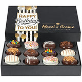 Happy Birthday Cookies - Birthday Cookie Gift Basket - Gourmet Food Gifting for Him/Her (Large, Assorted Flavors), Kosher Vegan Cookie Box