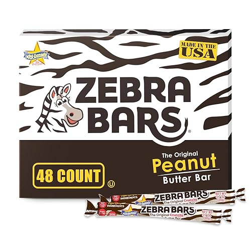 Atkinson's Peanut Butter Bars Crunchy Crispy Fun Size Candy 0.37oz 48ct