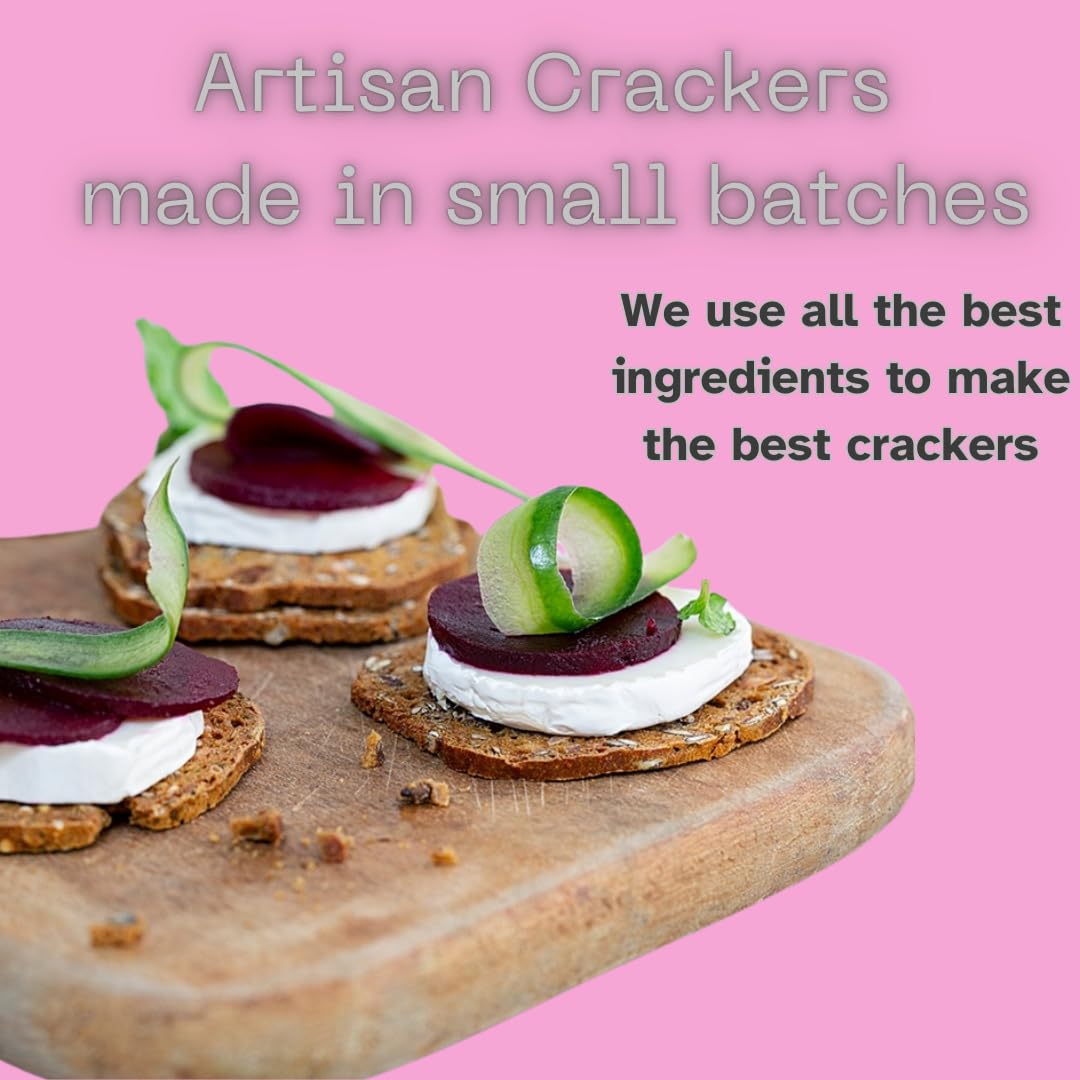 Olina's Bakehouse Crackers, Assorted (3-Pack, Fig & Black Olive - Artisan Cracker)