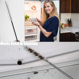 65" Flexible Drain Brush, Tube Pipe Cleaning Brush, Long Slim Cleaner Brush for Shower Sink Drain/Refrigerator Drain Hole/Dishwasher Air Gap/Fish