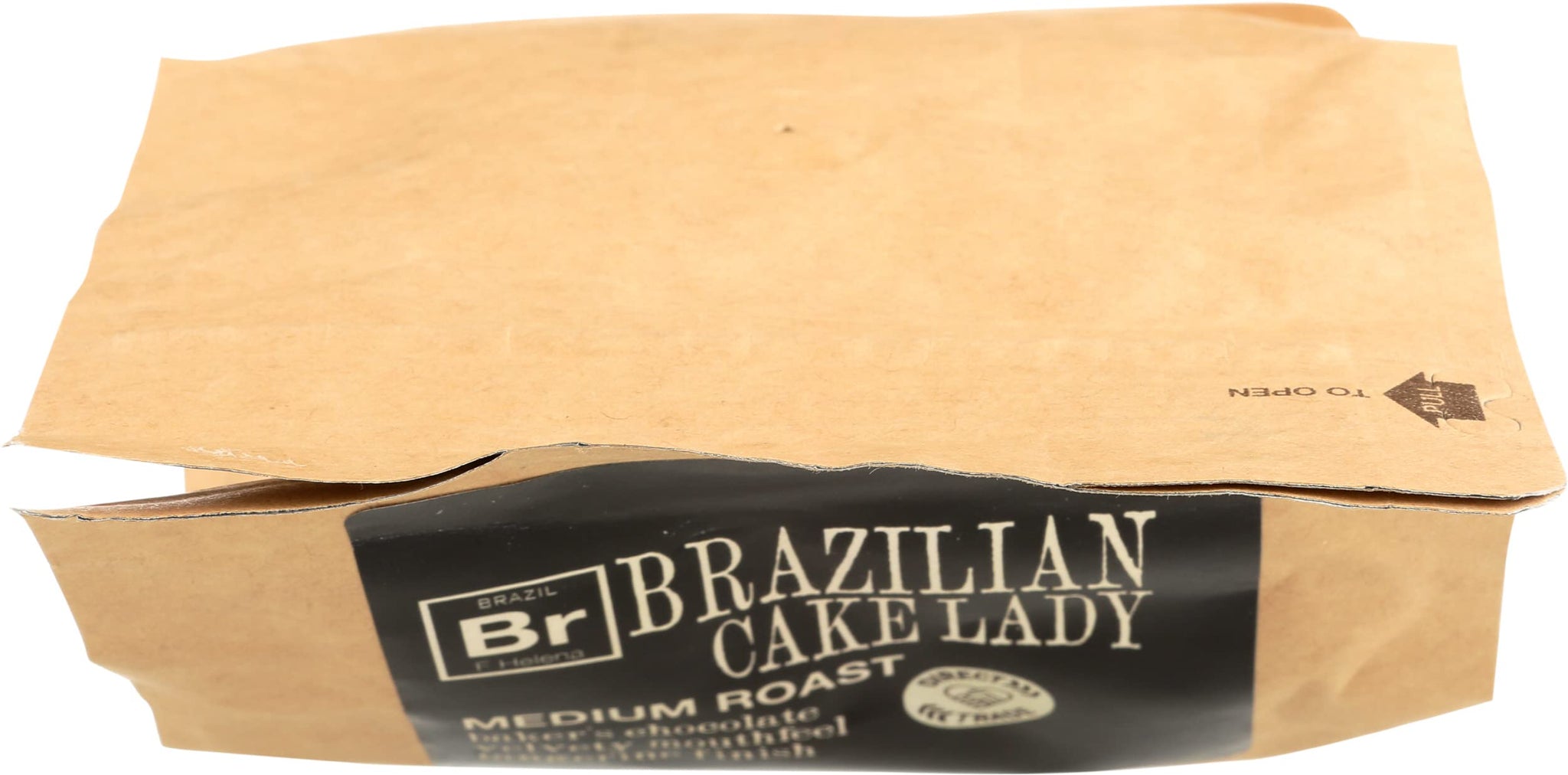 Red Bay Coffee Brazilian Cake Lady - Medium Roast Coffee Beans - Whole Bean Coffee - 10oz Resealable Pouch of Whole Bean Coffee