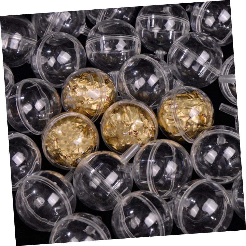 DOITOOL 60Pcs Chocolate Ball Boxes Valentine Day Chocolate Packaging Containers Bouquets Holders for Candy Bouquet Support