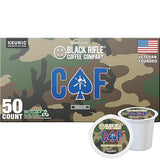 Black Rifle Coffee Company CAF, 50 Count, Medium Roast K Cups - Single Serve K Cups Coffee Pods - Kcup Pods Compatible with Keurig 1.0 & 2.0 - Made