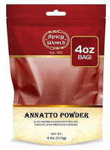 Spicy World Annatto Powder 4 Ounce Bag (113g) - Premium Ground Annatto Seed and Achiote Powder for Vibrant Dishes - Latin American Flavors