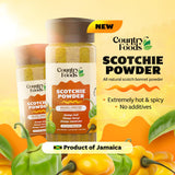 Country Foods All Natural Jamaican Scotch Bonnet Powder, 2.5 oz, Gluten-Free
