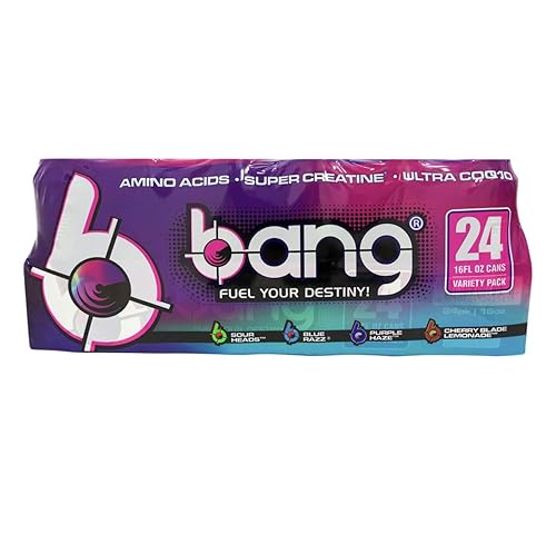 Bang Bang Fuel Your Destiny Cans Variety Pack 24 X 16 FL Ounce Total Net Wt 384 Fl Ounce, 384 Fl Ounce