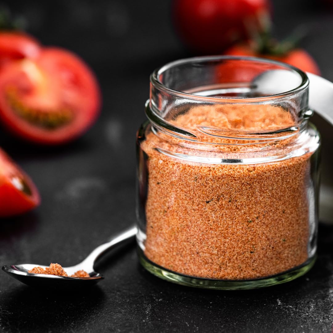 Olive & Vine Tomato Powder, Rich Tomato Flavor, For Sauces & Soups, Authentic Taste, For Global Recipes (2.4 Ounce)