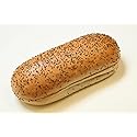 Rotellas Poppy Hinged Sliced Hot Dog Bun, 5.5 inch Length - 6 per pack -- 9 packs per case.