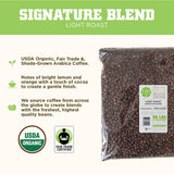 Tiny Footprint Coffee Organic Signature Blend Light Roast - Whole Bean Coffee, USDA Organic & Carbon Negative - You Drink Coffee, We Plant Trees, 3