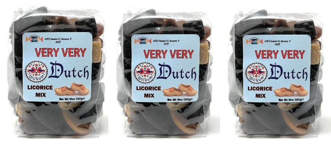 Premium quality dutch licorice mix - Total wt. 30(Oz), Include: 3 pck of Very Very Dutch mix,