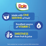 Dole Fruit Bowls Mixed Fruit in 100% Juice Snacks, 4oz 36 Total Cups, Gluten & Dairy Free, Bulk Lunch Snacks for Kids & Adults
