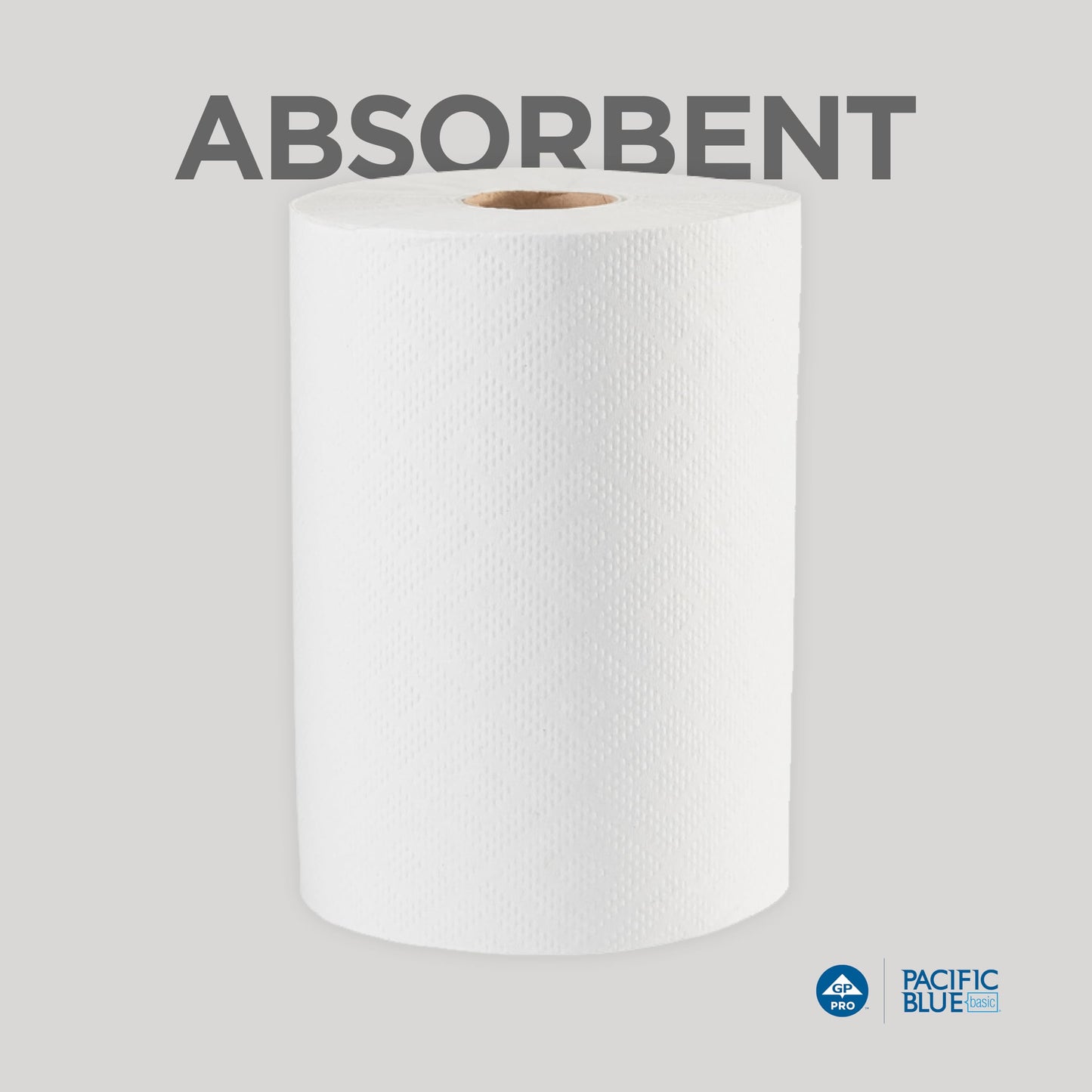 Georgia-PacificBlue Basic Paper Towel Rolls by PRO, White, 28706, 350 Feet Per Roll, 12 Rolls Per Case