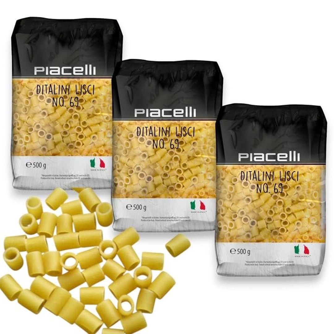 Piacelli Ditalini Pasta - Protein Pasta Delivers Flavor & Nutrition in Every Bite - Our Pasta Noodles Hold Their Shape Ideally in Soups & Sauces