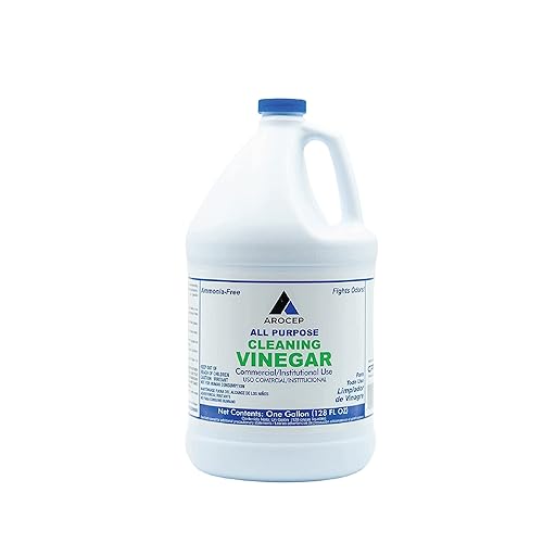 CPDI All-Purpose White Vinegar Cleaning Solution, 1 Gallon, Multi-Surface Cleaner for Hard Water Stains, Bathroom and Kitchen Surfaces, and Clothes