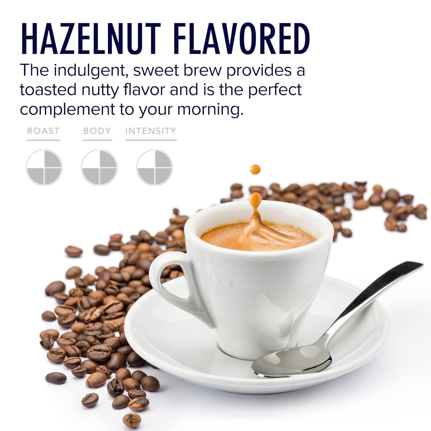 Ellis Coffee - Hazelnutty - Hazelnut Flavored Single Serve Coffee Pods - For Use in Most K-cups and Keurig 2.0 Brewers - 24 Coffee Pods