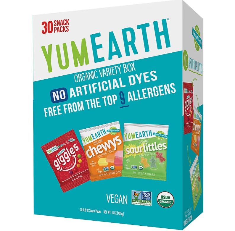 Yumearth Organic Chewy Candies Variety Box, 11 OZ