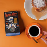 Bones Coffee Company French Toast, Sweet and Buttery Flavored Coffee, Medium Roast Low Acid Arabica Beans Compatible with Auto drip and French Press