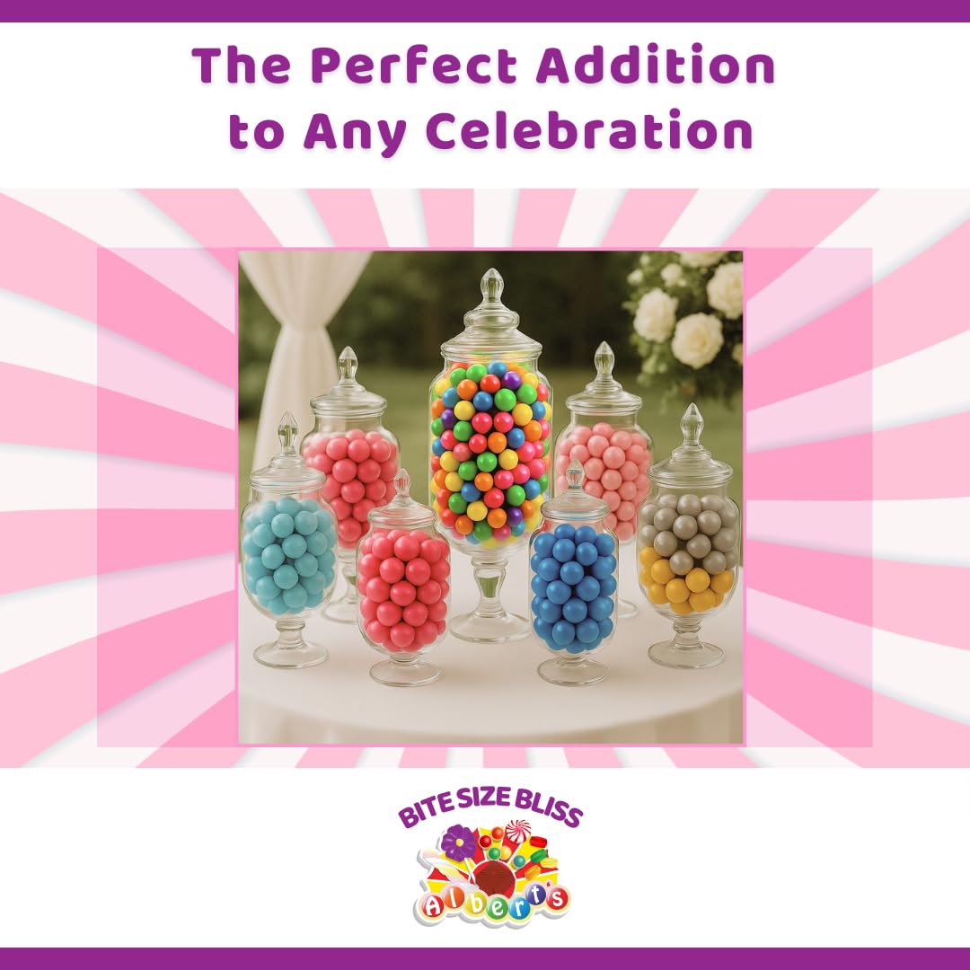 ALBERT'S Candy ColorSplash Bubble Gum Balls for Chewing, 1 Inch, Bright Pink, Bubble Gum Flavor, Party, Events, Weddings, 2 Pounds