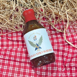 4 J's NVR Specialty sauce, Mango Strawberry,16 oz, Small Batch, NO thickeners or preservatives, Gluten Free, Vegetarian, Fruit Based Sauce