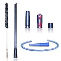 Dryer Vent Cleaner Kit & Refrigerator Condenser Coil Brush-Dryer Lint Brush Vent Trap Cleaner-Vacuum Attachment for Small Crevice-Dryer Cleaner Brush