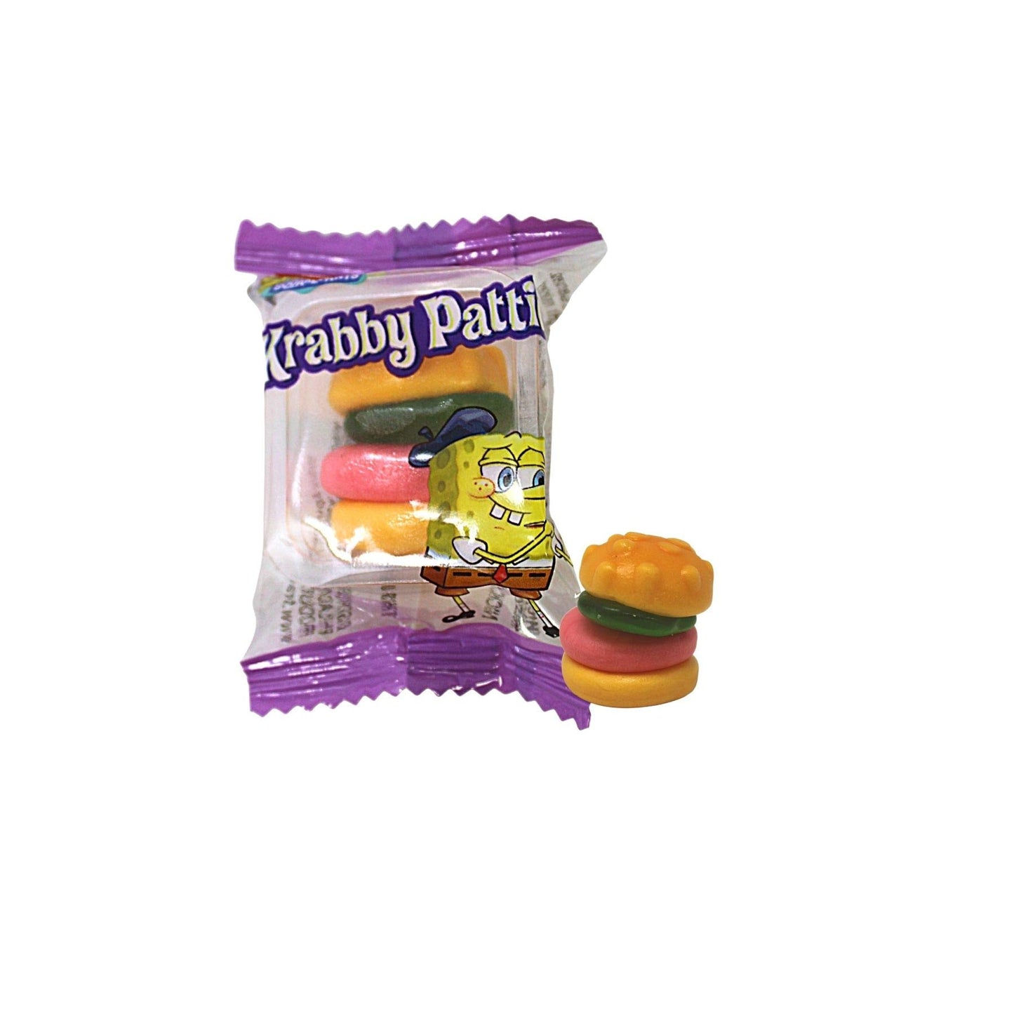 Sponge Bob Square Pants (1 bag) Easter Gummy Krabby Patties Candy - Perfect for Egg Hunts and Baskets - 5.08 oz / 144 g