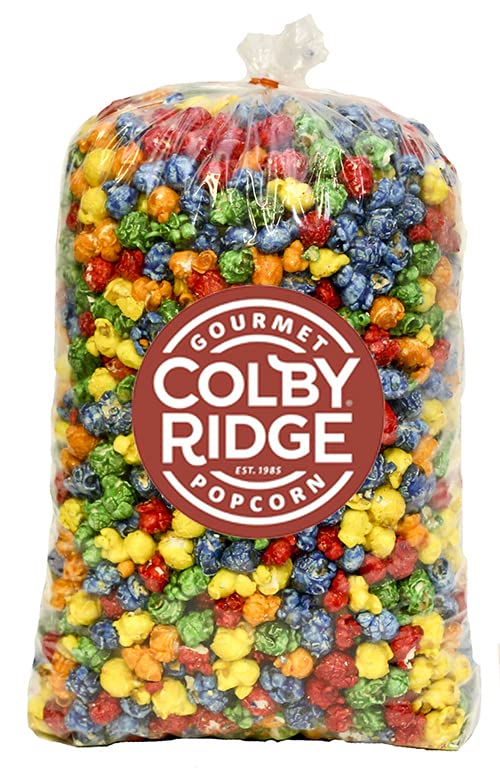 5 Flavor Gourmet Popcorn Assortment 16 Gal. (256 Cups) Large Sampler - White, Caramel, Cheese, Rainbow, and Cinnamon Bulk Popped