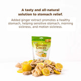 Prince of Peace Ginger Chew Plus+ with Lemon, 3 oz. Bag - Digestive Aid, Relief, Healthy Candy, Stomach Aid