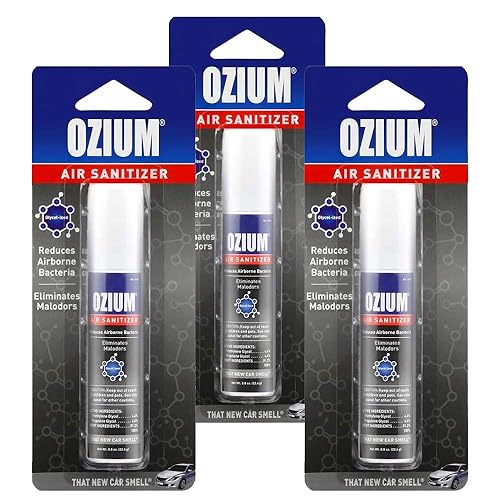 Ozium Air Sanitizer 0.8 oz Spray, That New Car Smell (3)