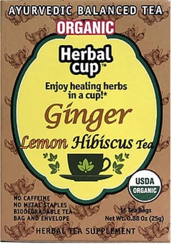 Ayurveda tea Ginger Lemon Hibiscus Organic