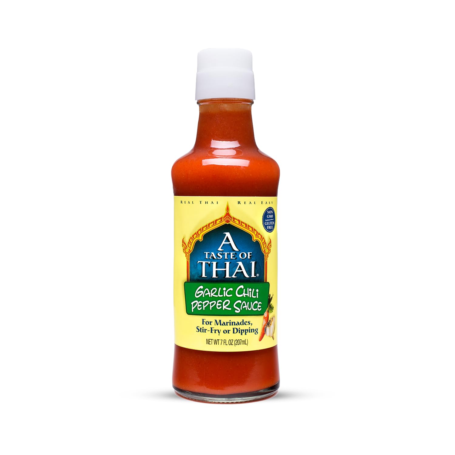 A Taste of Thai Sriracha Garlic Chili Pepper Sauce - Siracha Sauces with Bold Hot Flavor for Stir-Fry, Marinades & Dipping - Authentic Thai Chili