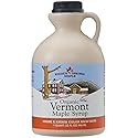 Hidden Springs Maple Organic Vermont Maple Syrup, Grade A Amber Rich, 32 Ounce, 1 Quart, Family Farms, BPA-free Jug
