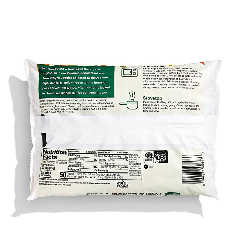 365 by Whole Foods Market, Organic Peas & Carrots, 16 oz