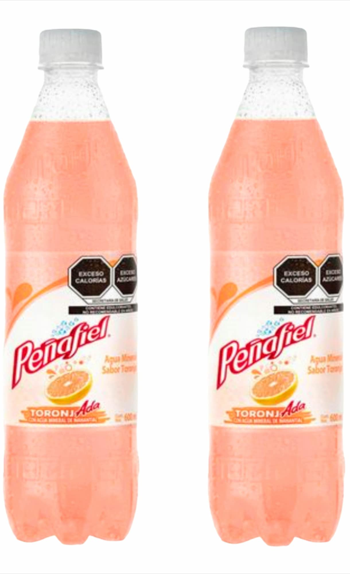 Peñafiel Soda 20.2oz (2 pack) Made in Mexico. (Toronja Rosita - Ruby Red Grapefruit)