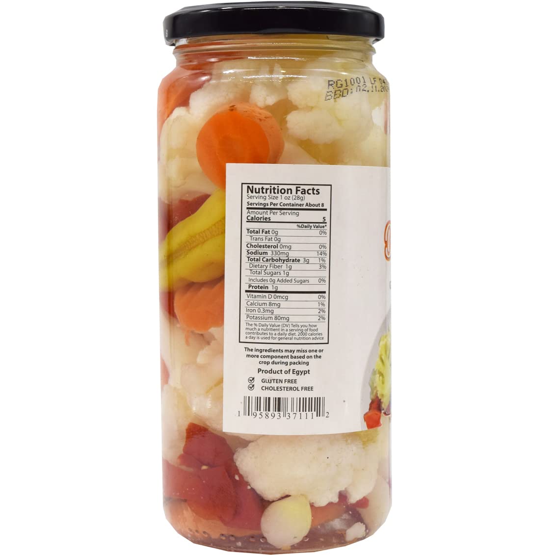 Dalida - Giardiniera, Pickled Vegetables, 16.9 Oz (Pack of 1)