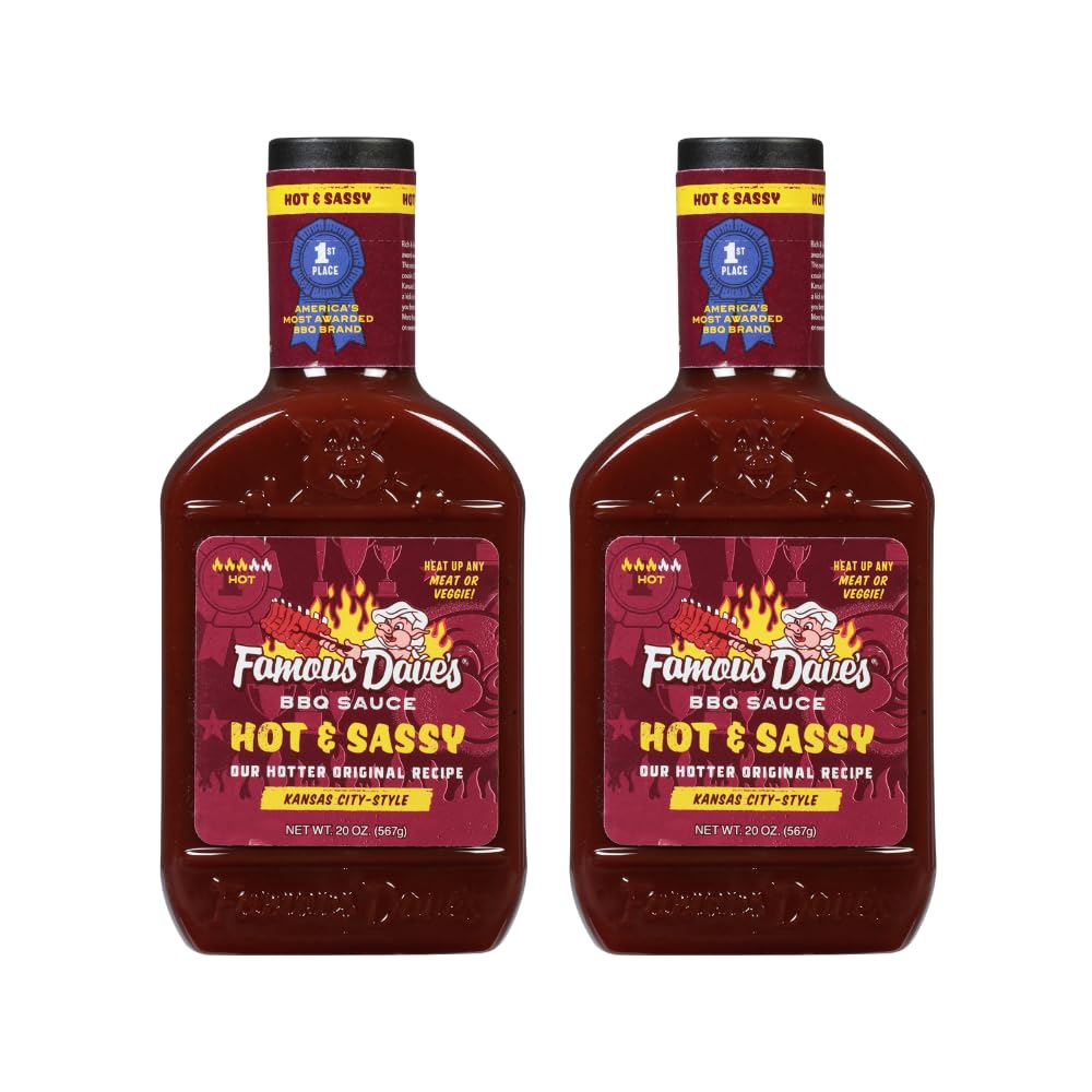 Famous Dave's - 2 pck, Hot & Sassy BBQ Sauce (40 oz.)