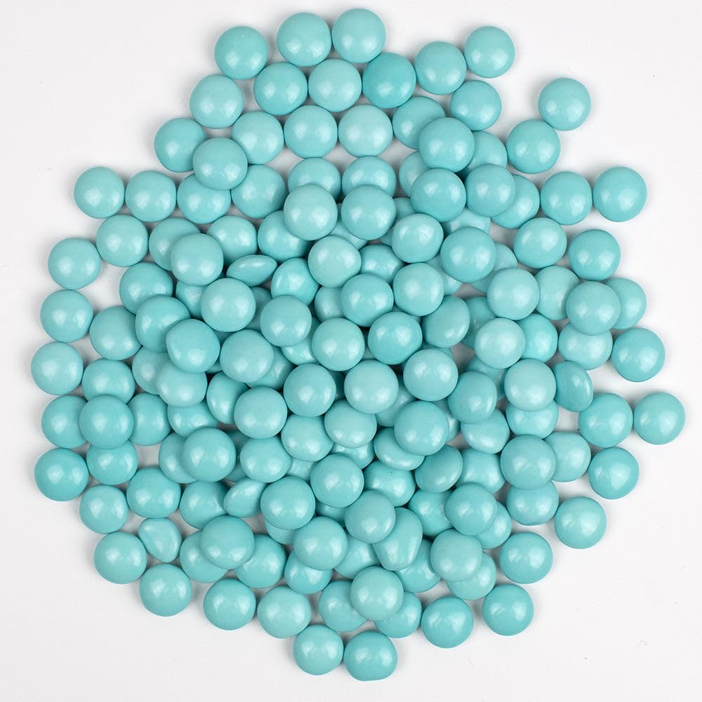 1,060ct Light Blue Bulk Just Candy Chocolate Coated Candy Gems (2.5lb)