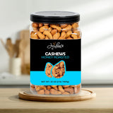 Honey Roasted Cashews - 32 oz Reusable Container | Gourmet Nuts Coated with Sweet & Natural Honey | Roasted to Perfection | Healthy Everyday Snack |