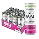 BeGOAT Clean Energy | Watermelon Dragonfruit | 6 Ingredients, Plant-Based, Non-GMO, Vegan | 200mg Natural Caffeine | 12 fl oz Cans (Pack of 12)