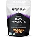 Terrasoul Superfoods Raw Organic Walnuts, 16 Oz - Chandler Variety | Fresh | Light Color