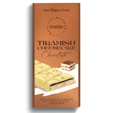 BeeMax Tiramisu Cheesecake Mini White Chocolate Bar, Original Belgian White Chocolate with Tiramisu Cheesecake-Flavored Cream, 3.36 oz (95 g)