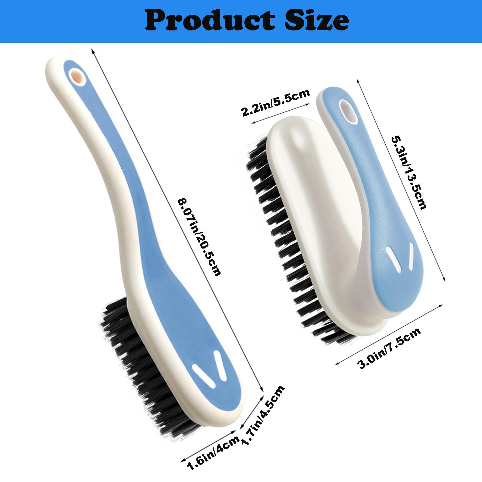 Soft Bristle Scrub Cleaning Brush Stain Remover Brush Fabric Cleaning Brush Laundry Brush Small Scrub Brush Cleaner Household Cleaning Brushes