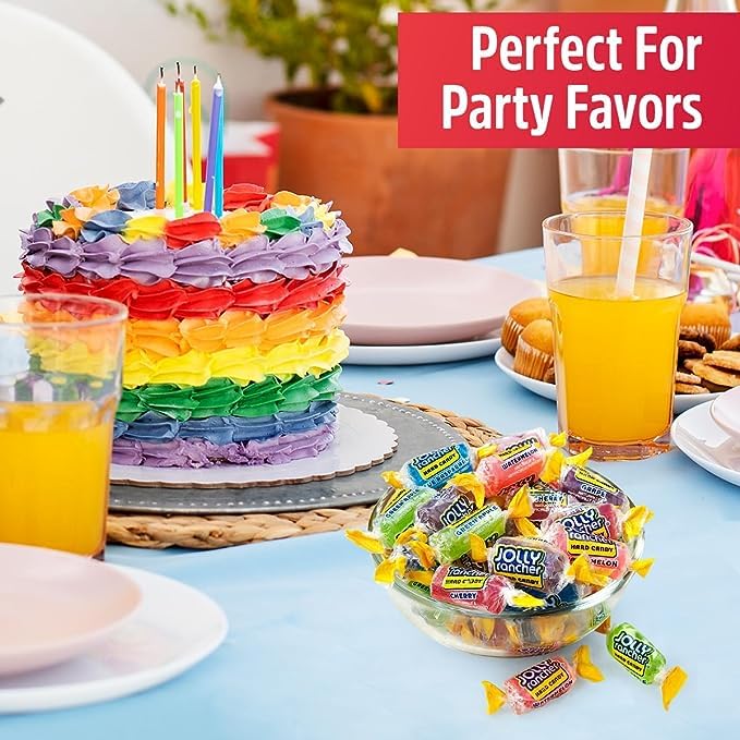 Jolly Rancher Hard Candy Bulk -10LB - 720 pieces - Assorted Variety Individually Wrapped Hard Candy to Celebrate Birthdays, Halloween, Easter Hunt