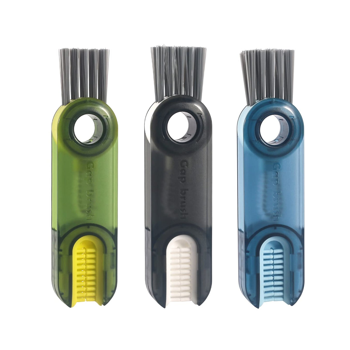 3 in 1 Cup Lid Gap Cleaning Brush Set, Multifunctional Insulation Bottle Cleaning Tools, Mutipurpose Tiny Silicone Cup Holder Cleaner, Home Kitchen
