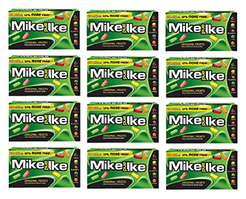 Mike and Ike Original Fruits: 12 Packs of 5.5 Oz