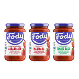Fody Foods Vegan Pasta Sauce Variety Pack | Low FODMAP Certified | Gut Friendly No Onion No Garlic | IBS Friendly Kitchen Staple | Gluten Free Lactose