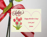 Personalized Chocolate Rose Bouquet for Mother's Day of 6 Roses with Gift Card