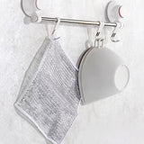 BlissVeritura Reusable Non Scratch Wire Dishcloth, 10pcs Steel Wire Cloths, Double-Layer Stainless Rag, Kitchen Cleaning Cloths, Suitable for Sinks