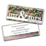 Rustic Wedding Favors for Guests Personalized Chocolate Bars (24 Pack) - Bridal Shower Favors for Guests, Rustic Wedding Candy
