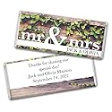 Rustic Wedding Favors for Guests Personalized Chocolate Bars (24 Pack) - Bridal Shower Favors for Guests, Rustic Wedding Candy