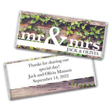 Rustic Wedding Favors for Guests Personalized Chocolate Bars (24 Pack) - Bridal Shower Favors for Guests, Rustic Wedding Candy